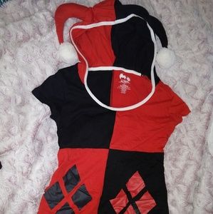 Batman Harley Quinn cosplay t-shirt with hood